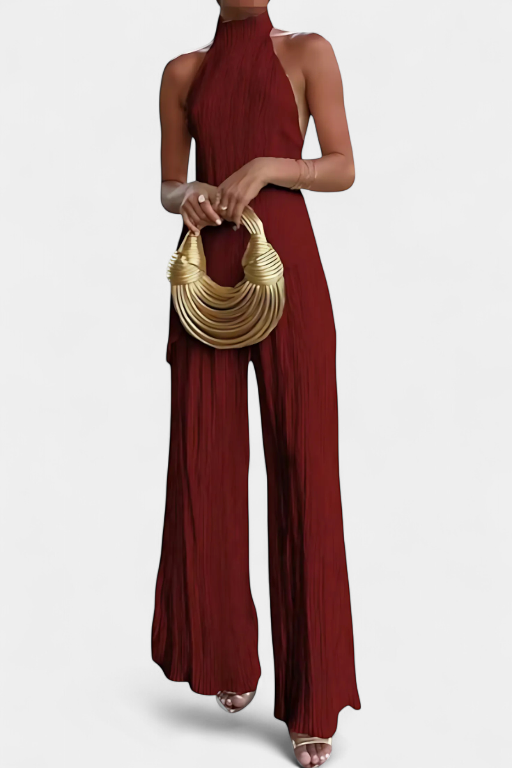 Pilarica | Conjunto Halter y Pantalón Fluido