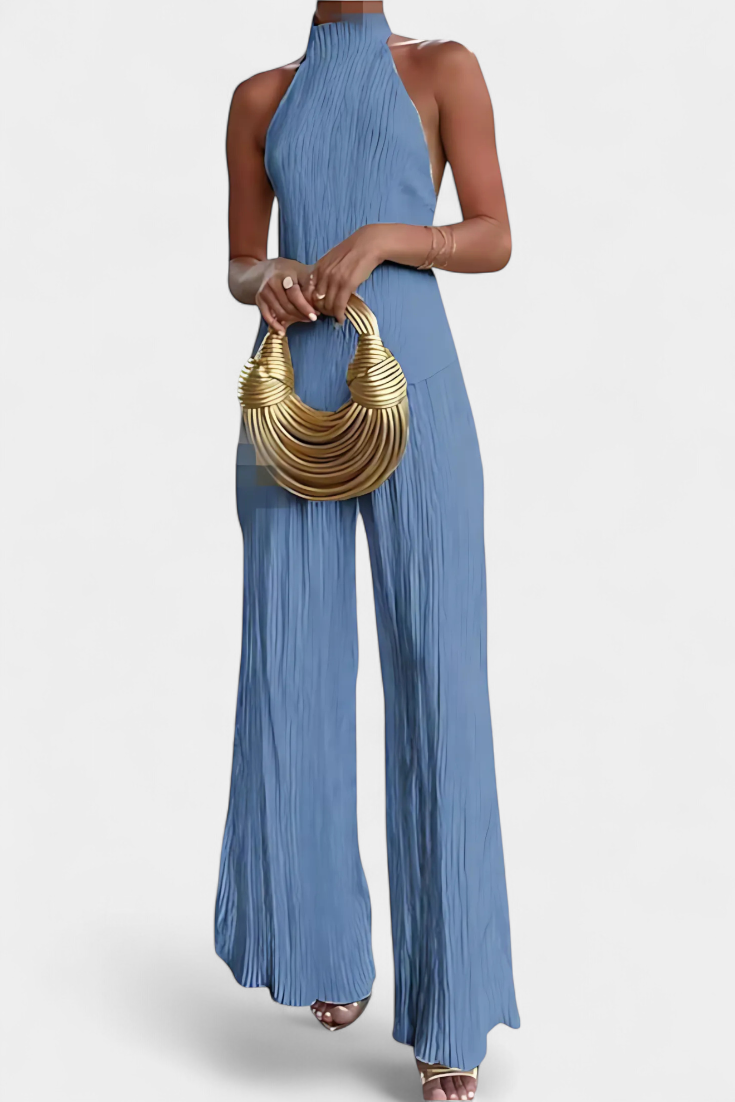 Pilarica | Conjunto Halter y Pantalón Fluido