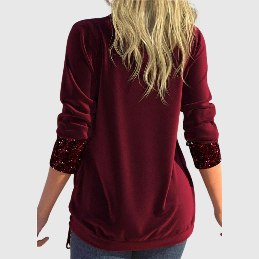 Jaione | Blusa de Lentejuelas con Capas