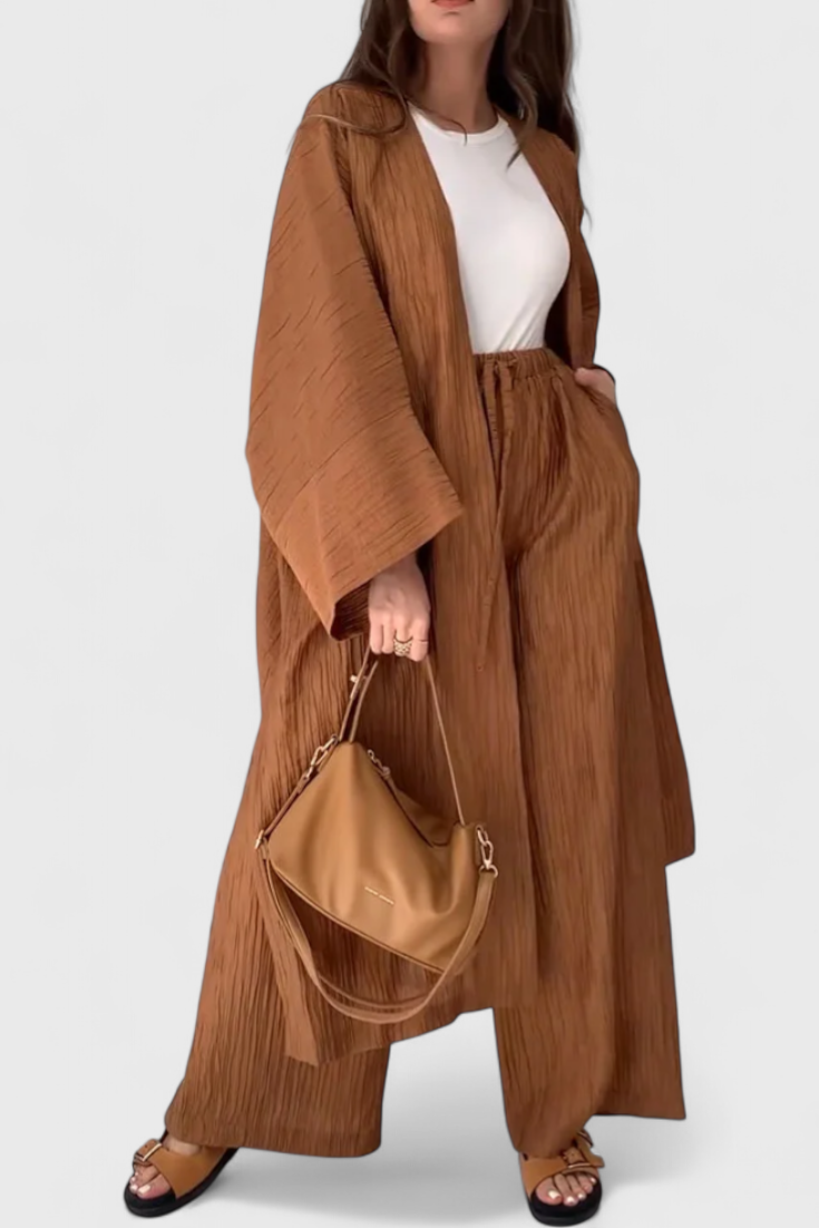 Caspian | Conjunto Relajado con Kimono Largo