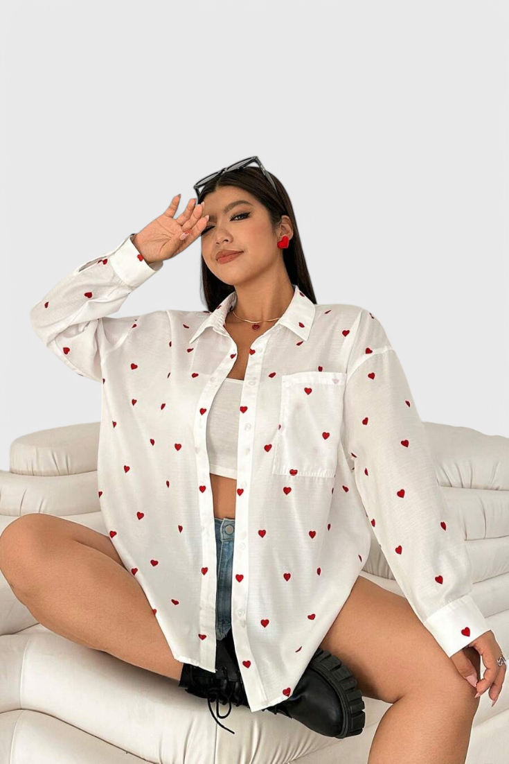 Rhiannon | Blusa Bordada de Corazones