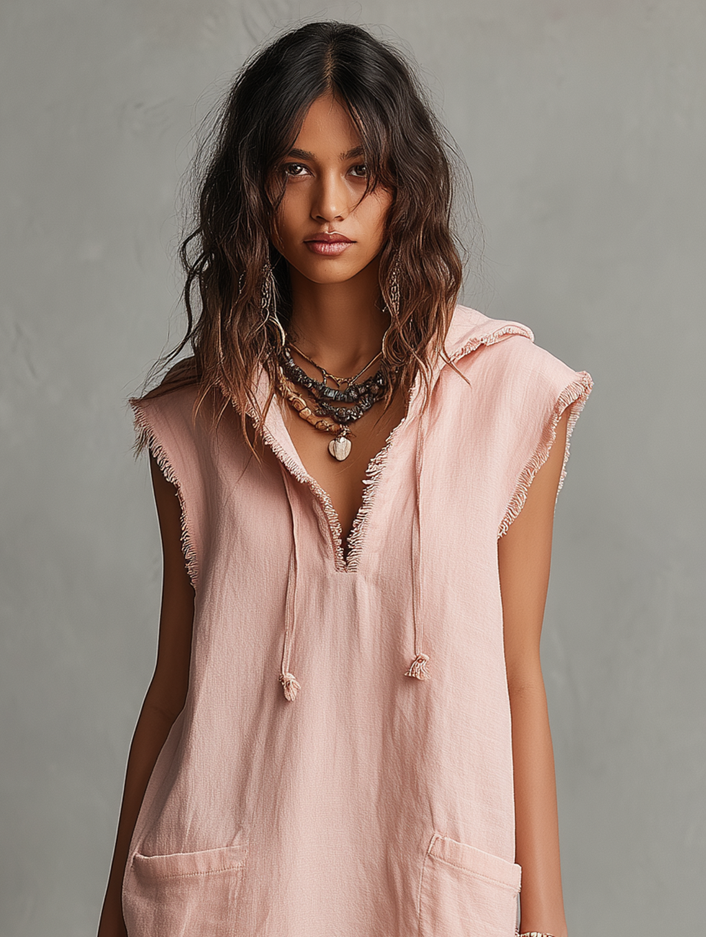 Pilar | Vestido Holgado con Capucha