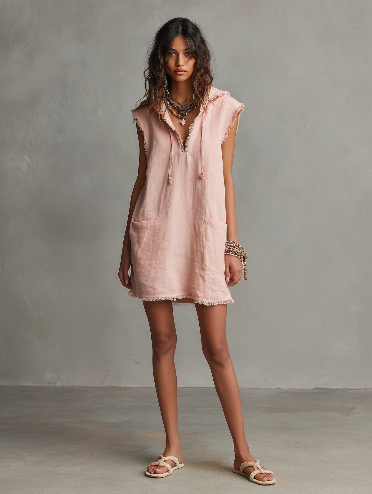 Pilar | Vestido Holgado con Capucha