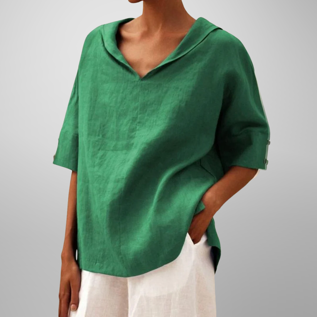 María Rosario | Blusa Holgada de Algodón