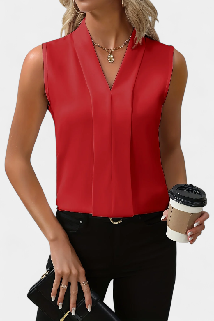 Nele | Blusa sin Mangas Escote V