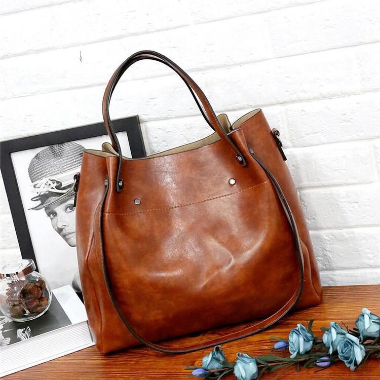 Aida | Conjunto de 4 Bolsos de Cuero Vintage
