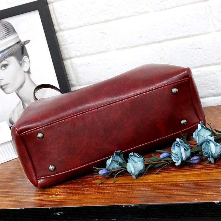 Aida | Conjunto de 4 Bolsos de Cuero Vintage
