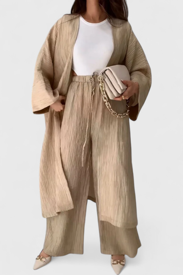 Caspian | Conjunto Relajado con Kimono Largo