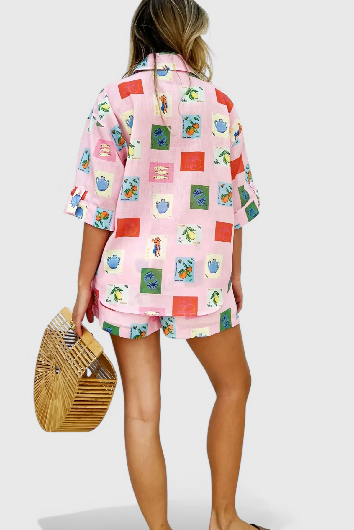 Paula | Conjunto Estampado Rosa