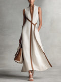 Aitana | Vestido Largo Fluido Sin Mangas
