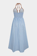 Luna | Vestido Maxi Halter de Rayas