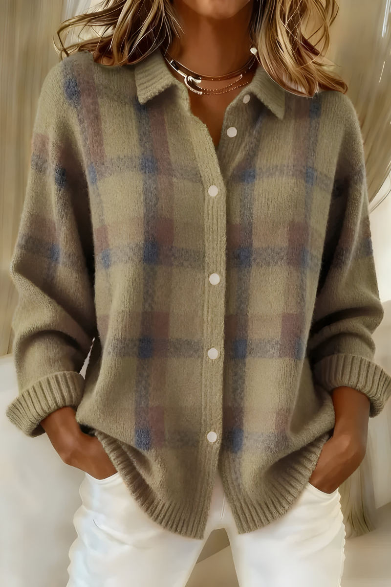 Tesa Camisa de Punto a Cuadros