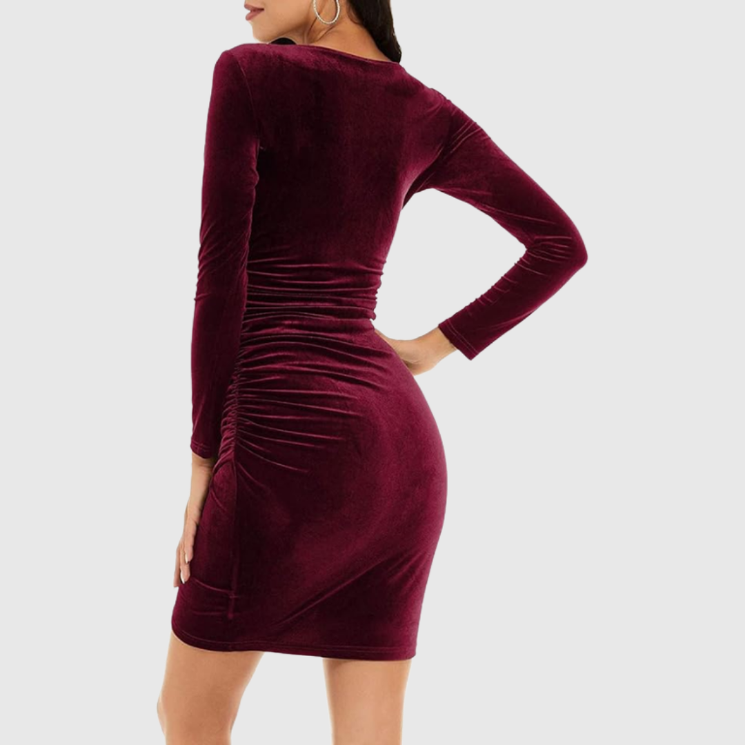 Rafaela | Vestido Mini de Terciopelo