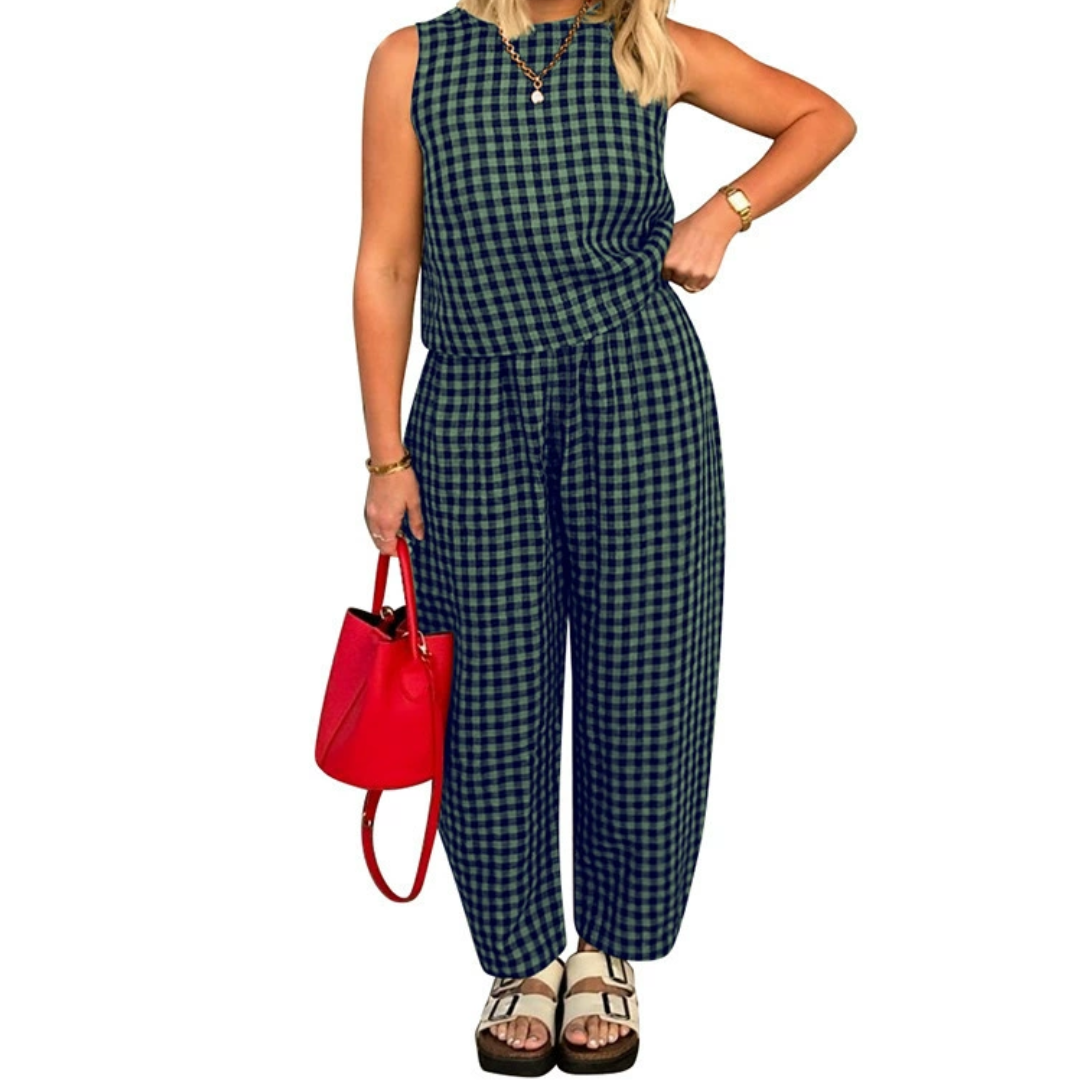 Nidia | Conjunto de Top Corto y Pantalón