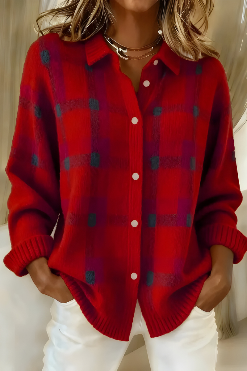 Tesa Camisa de Punto a Cuadros