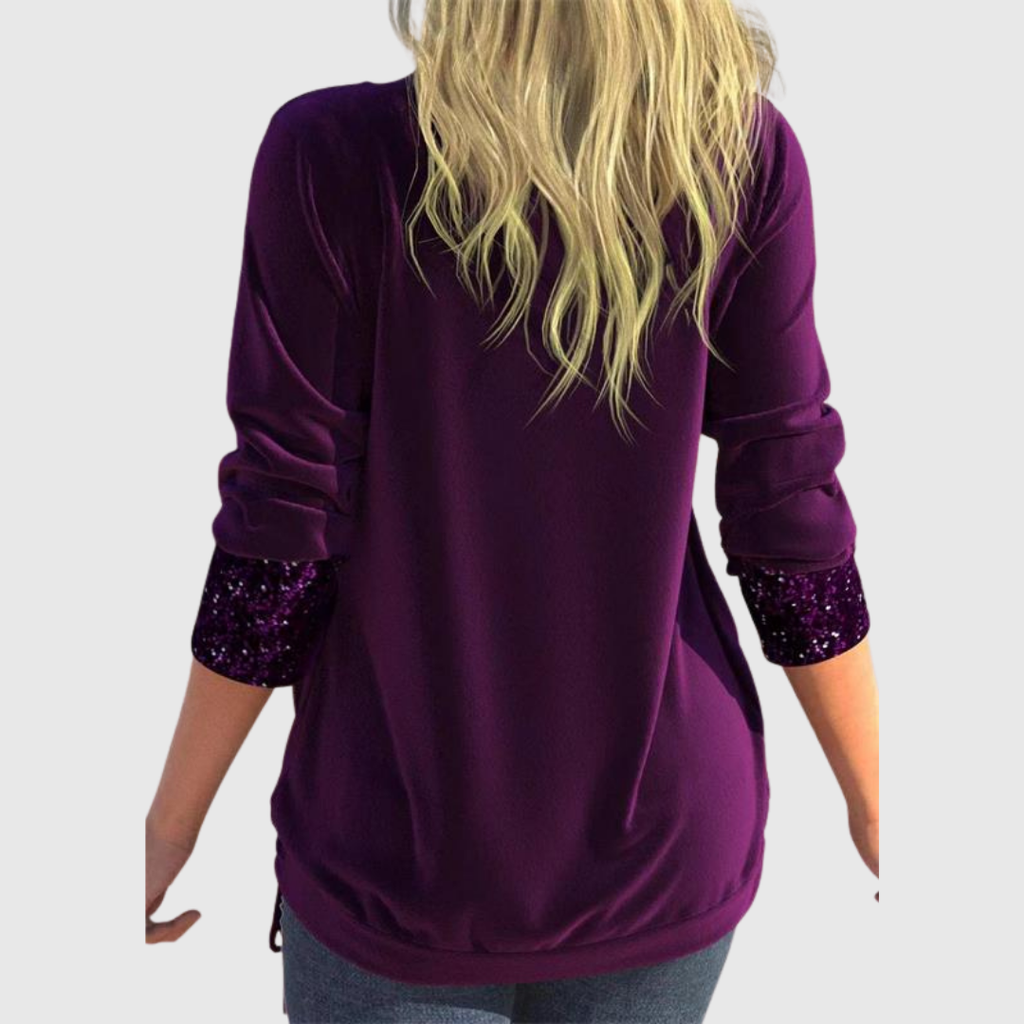 Jaione | Blusa de Lentejuelas con Capas