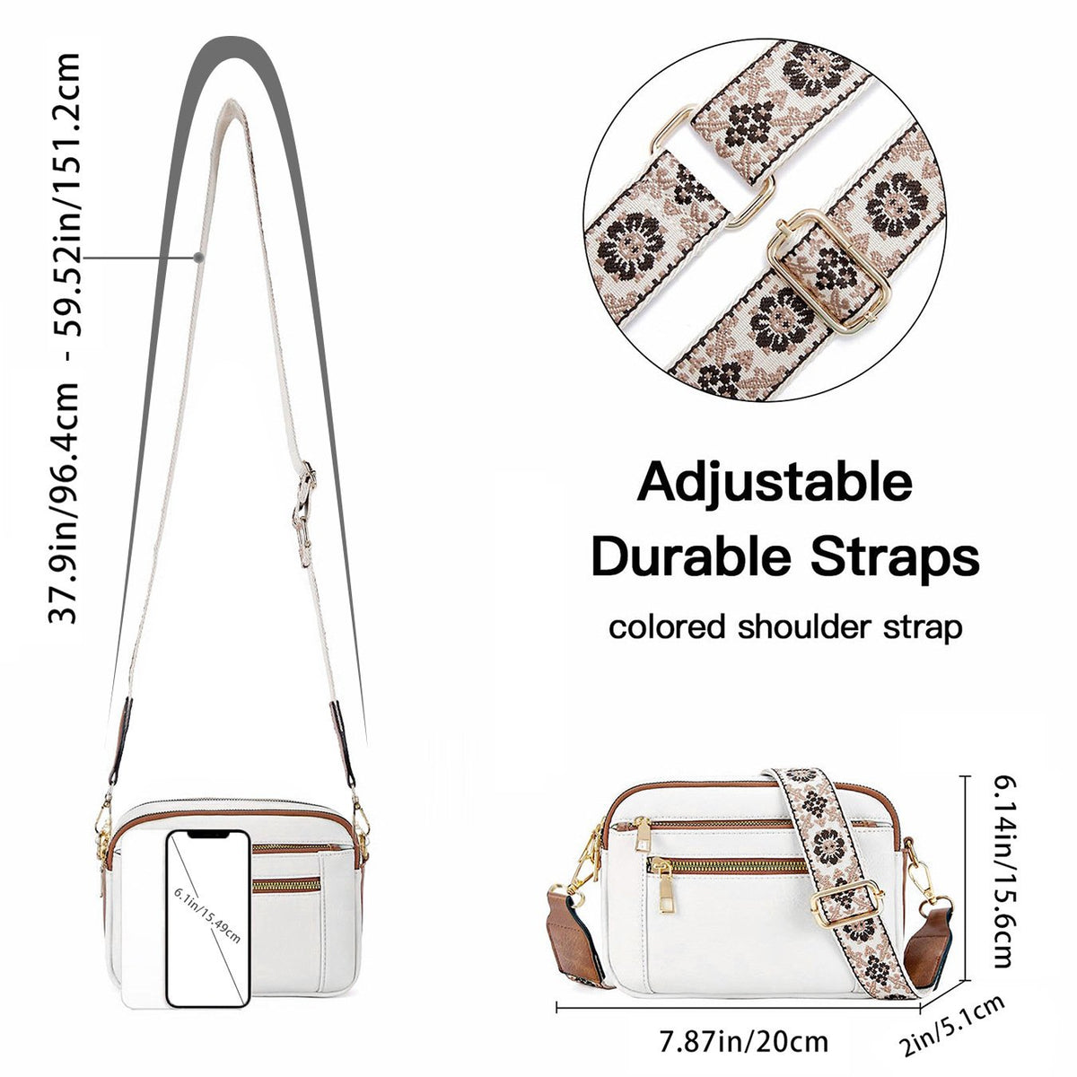 Elena | Bolso de Hombro de Piel
