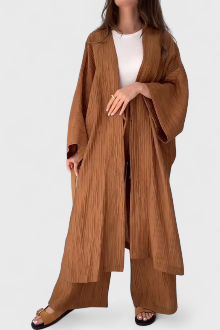 Caspian | Conjunto Relajado con Kimono Largo