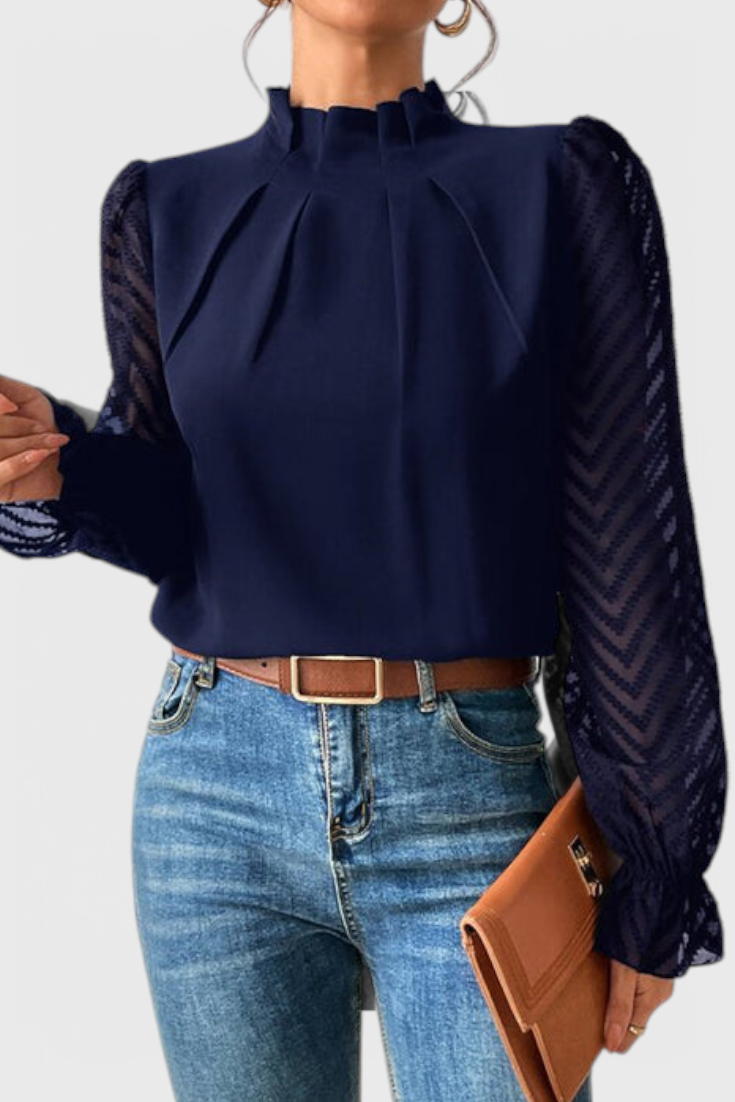 Helga | Blusa Náutica Manga Larga