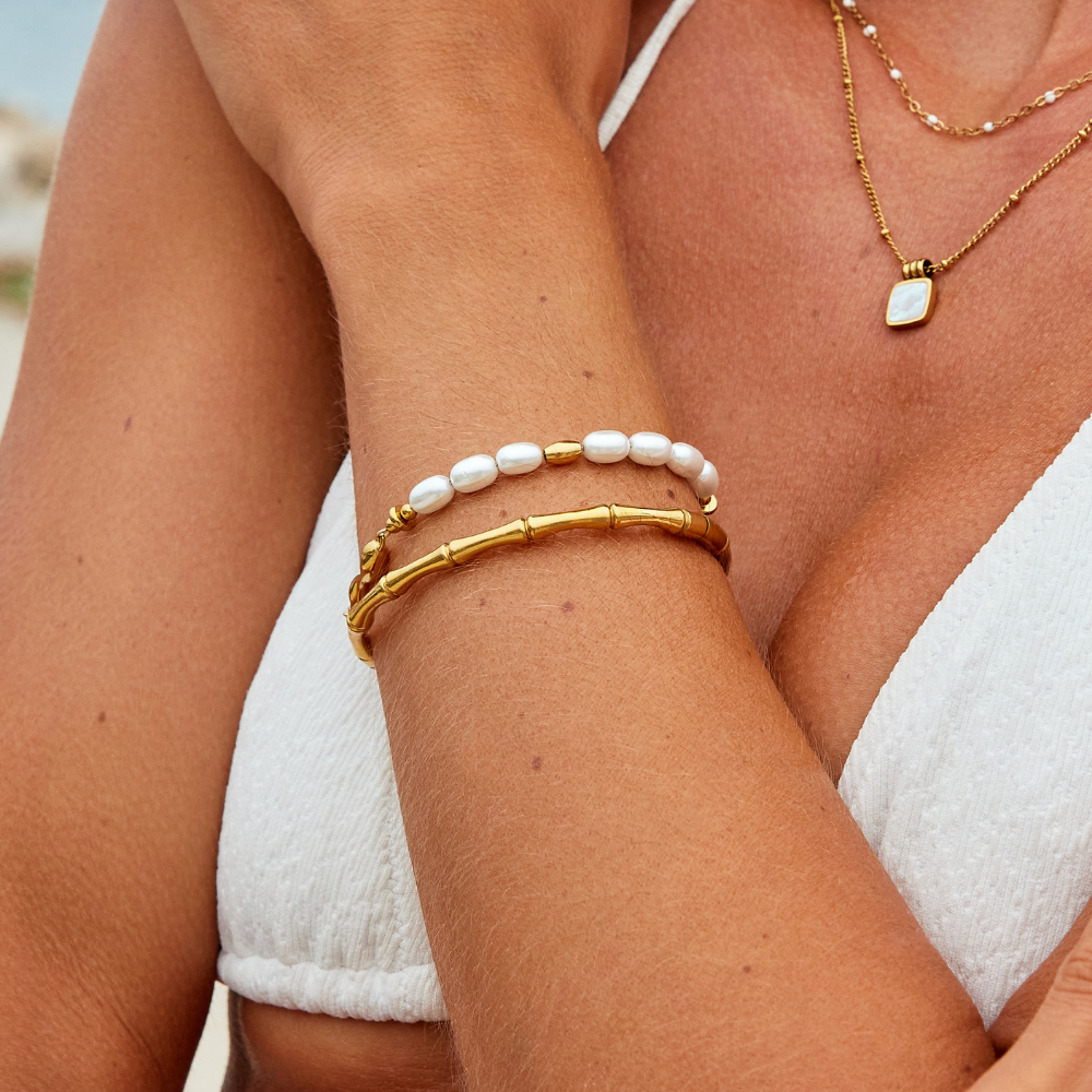 Iciar | Brazalete Bambú Dorado