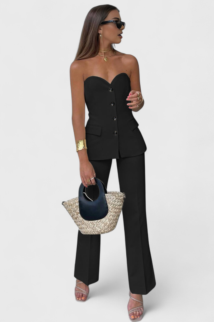 Paesha | Conjunto Relajado Pierna Ancha