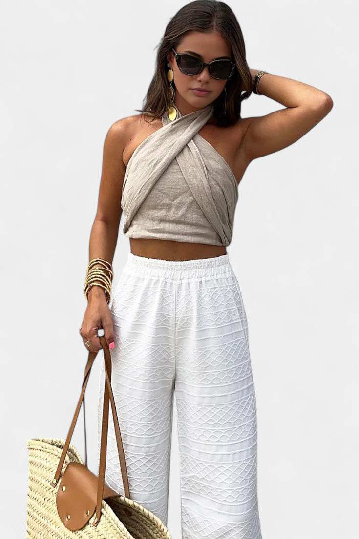 Lena | Top Halter Cruzado