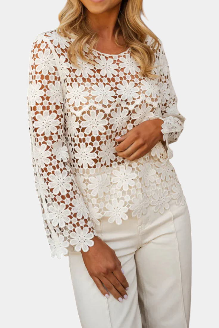 Sunspell | Blusa Bordada Floral