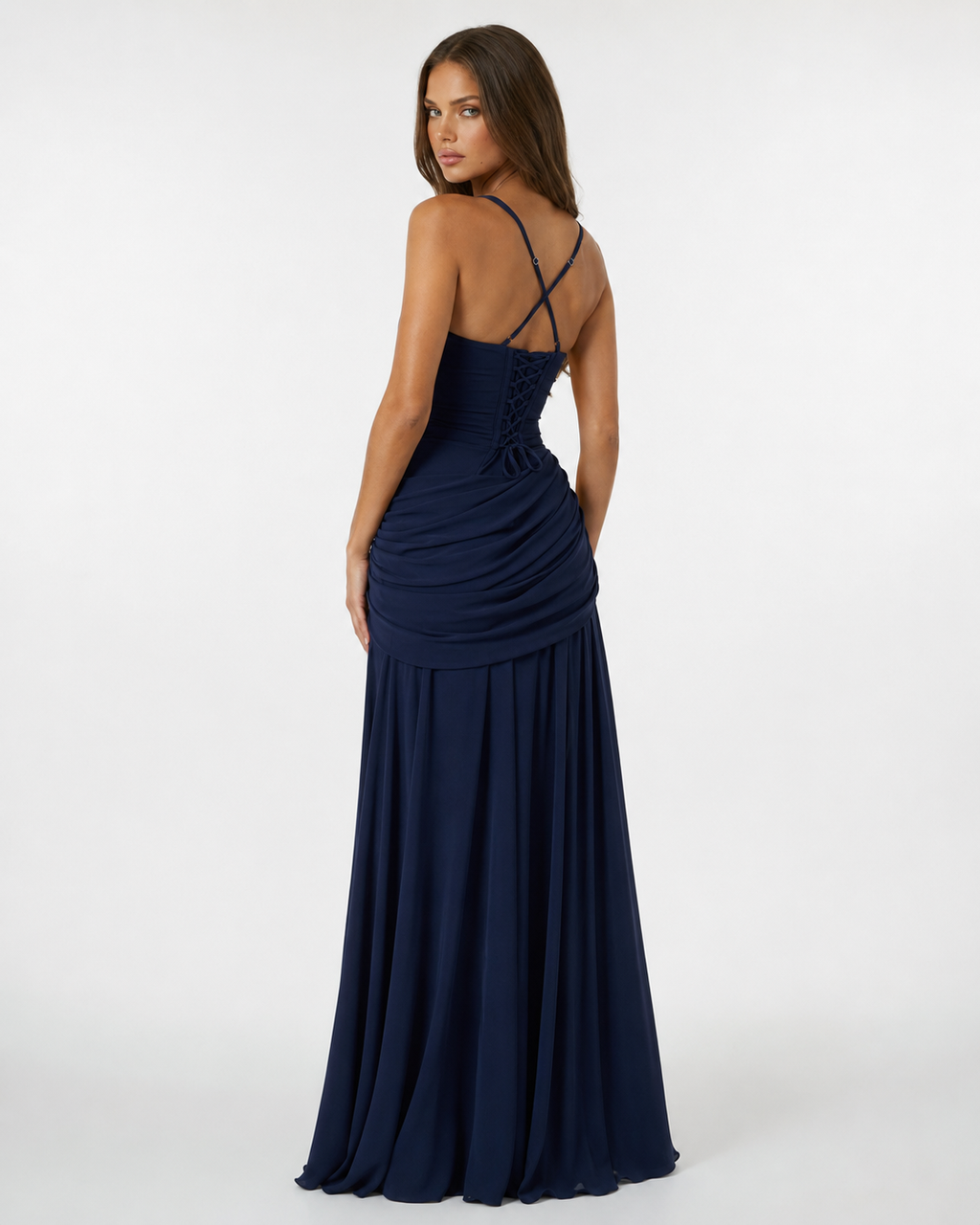 Enie | Vestido Largo Escote Cuadrado
