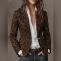 Estela | Blazer Entallado de Jacquard Cachemir