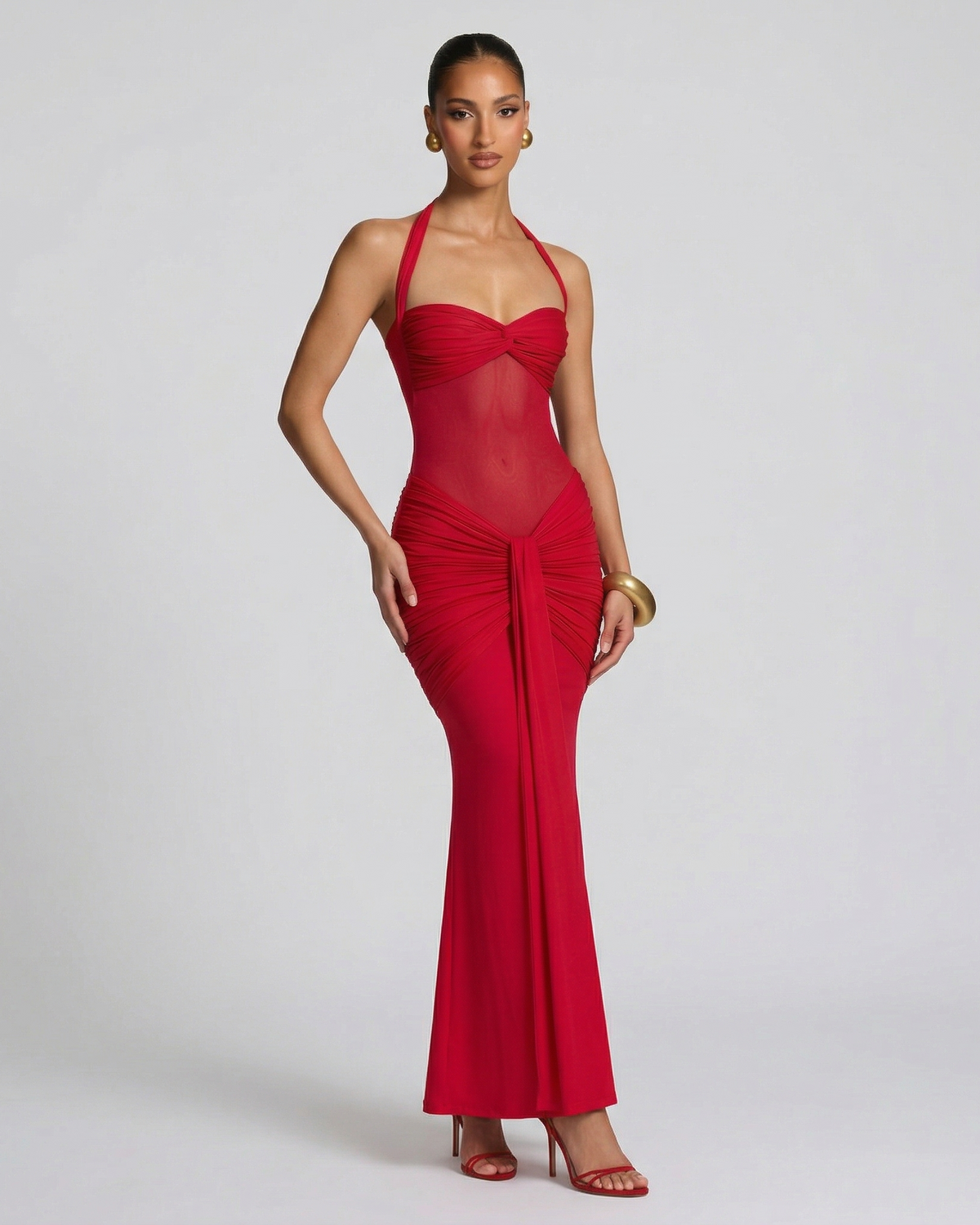 Elysa | Vestido con Transparencias