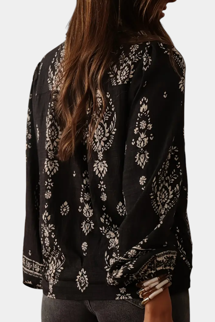 Wild Sage | Blusa Boho Estampada