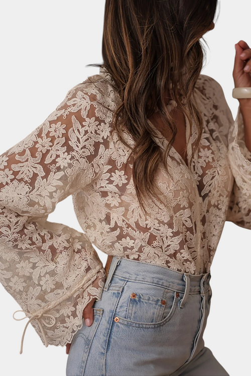 Calista | Blusa de Encaje Floral