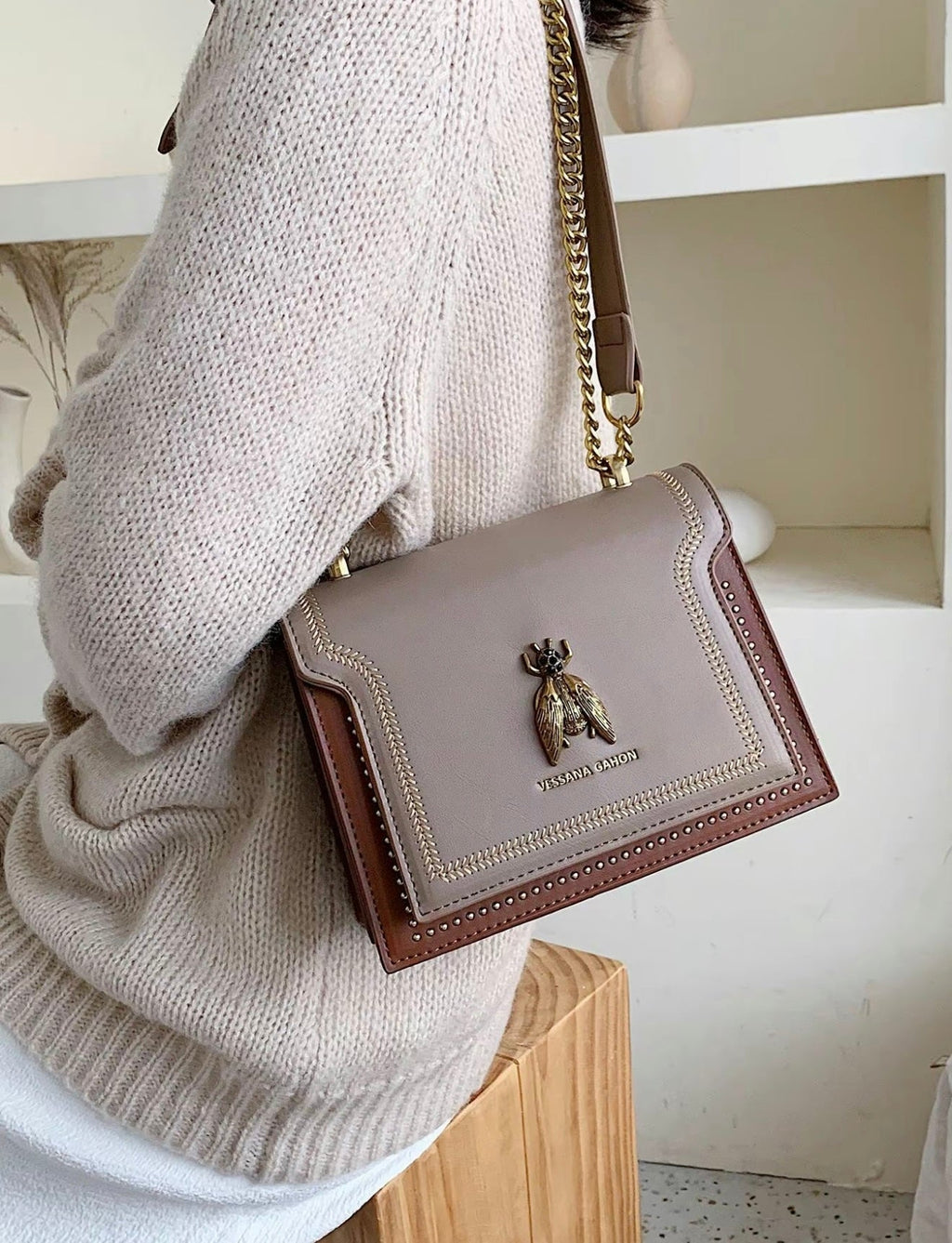 Leonora | Bolso de Lujo con Cadena