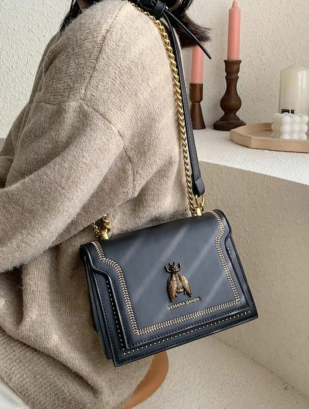 Leonora | Bolso de Lujo con Cadena