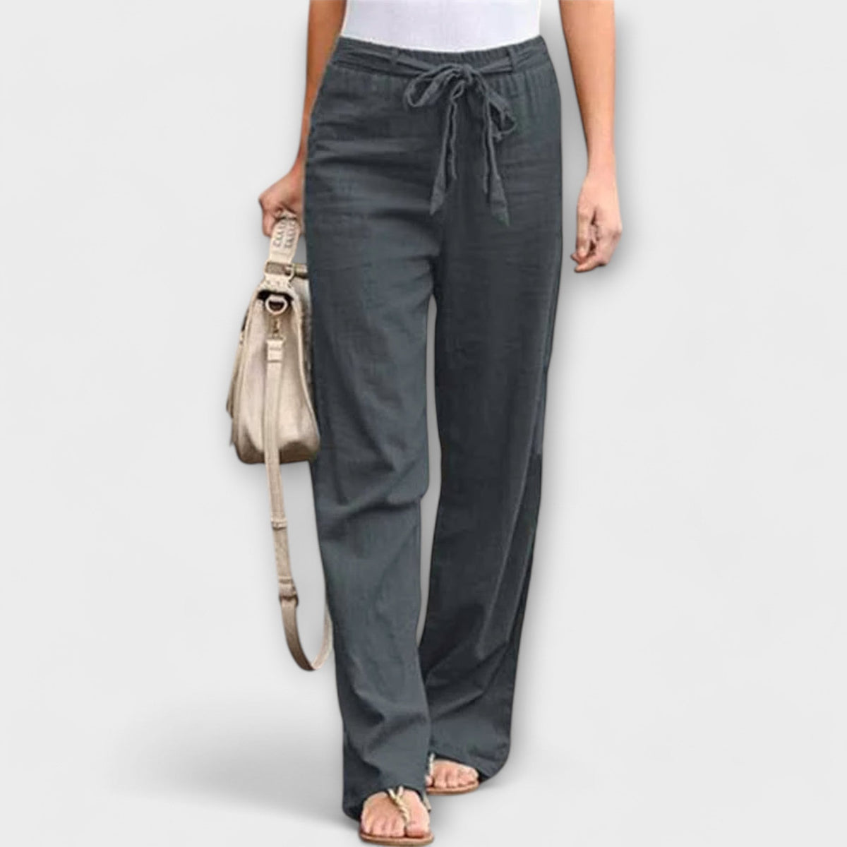 Loreen | Pantalones Ligeros de Lino