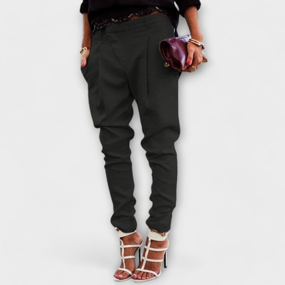 Mira | Pantalones Elegantes Cintura Alta