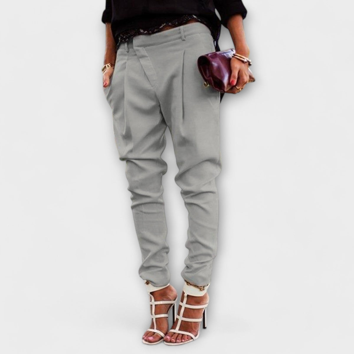 Mira | Pantalones Elegantes Cintura Alta