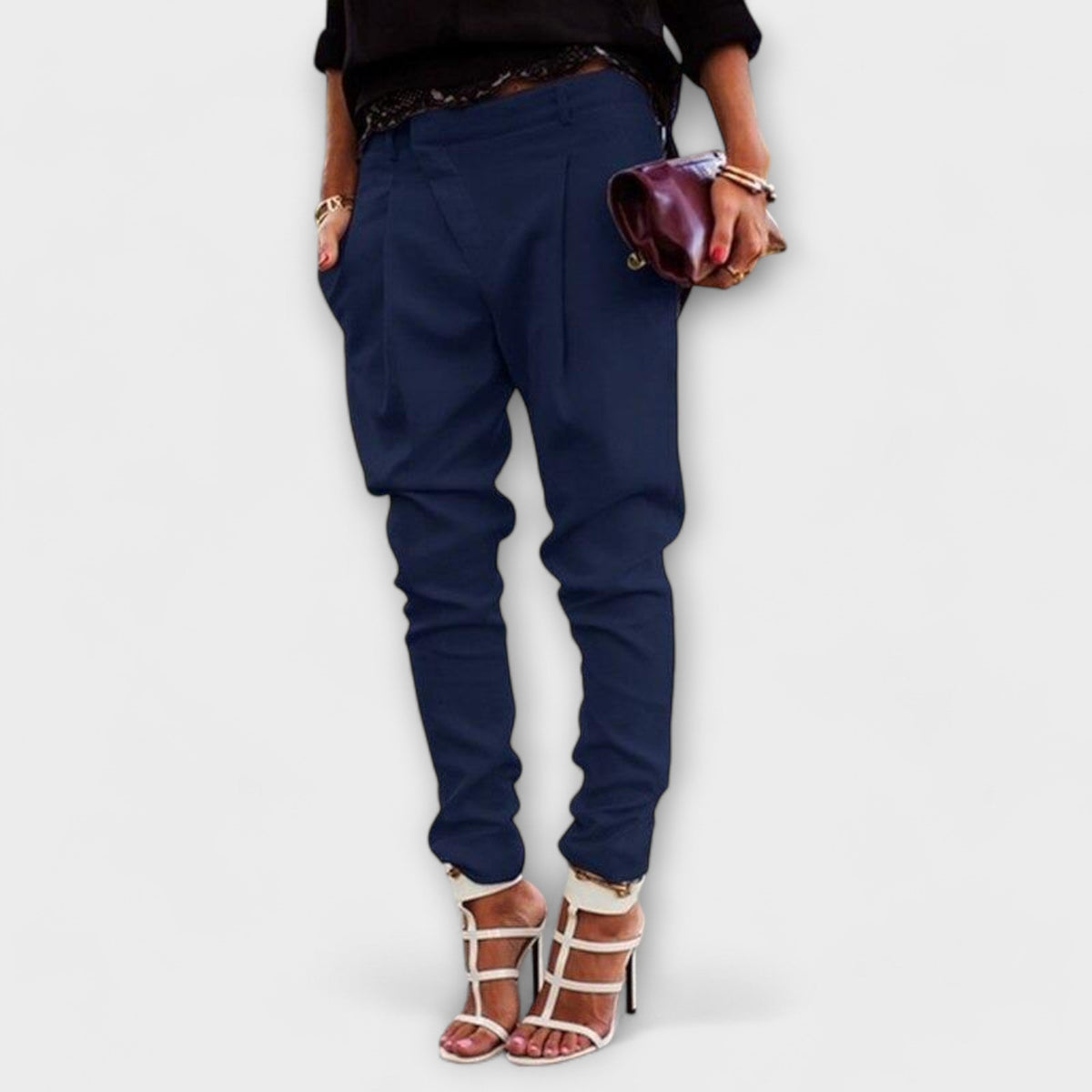 Mira | Pantalones Elegantes Cintura Alta
