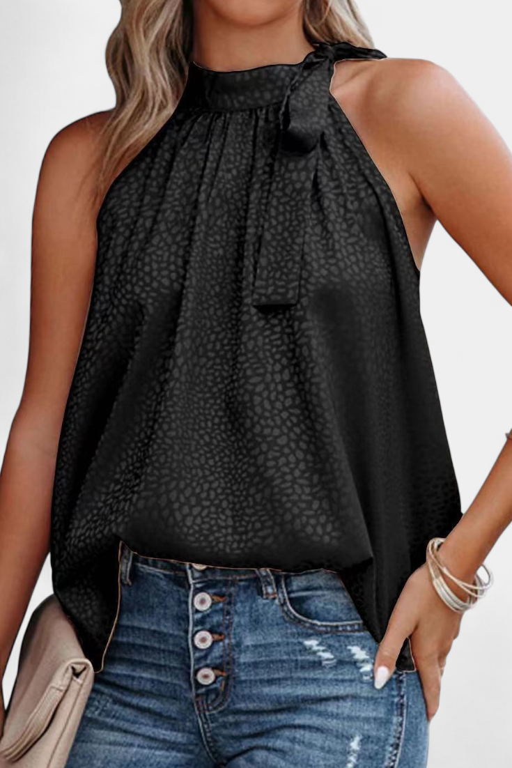 Adela | Top Leopardo sin Mangas