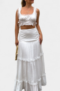 Ilys | Conjunto Encaje y Falda Voluminosa