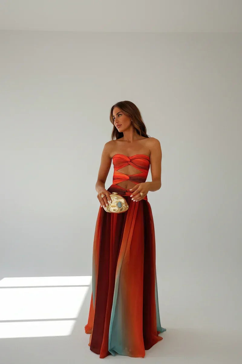 Valentina | Vestido Maxi Calado Elegante