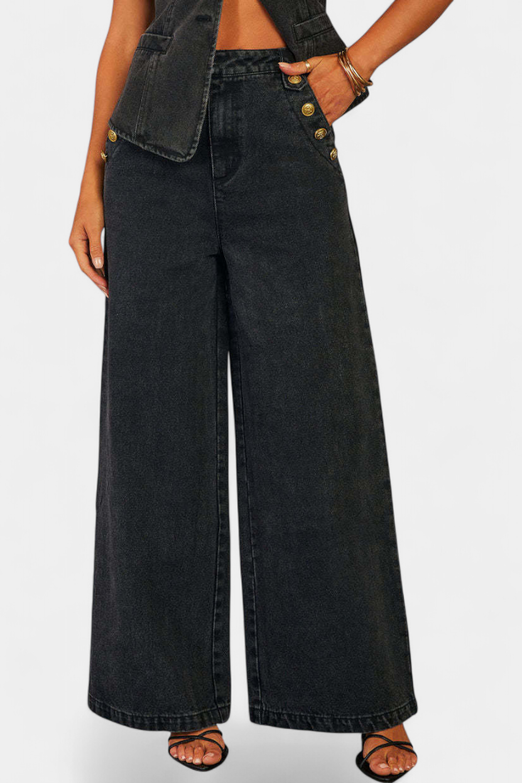 Ludovica | Conjunto Denim Chaleco y Jeans