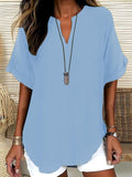 Abril | Blusa Casual de Manga Corta
