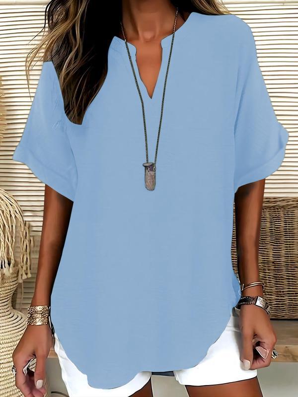 Abril | Blusa Casual de Manga Corta
