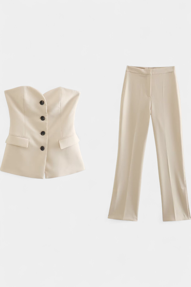 Paesha | Conjunto Relajado Pierna Ancha