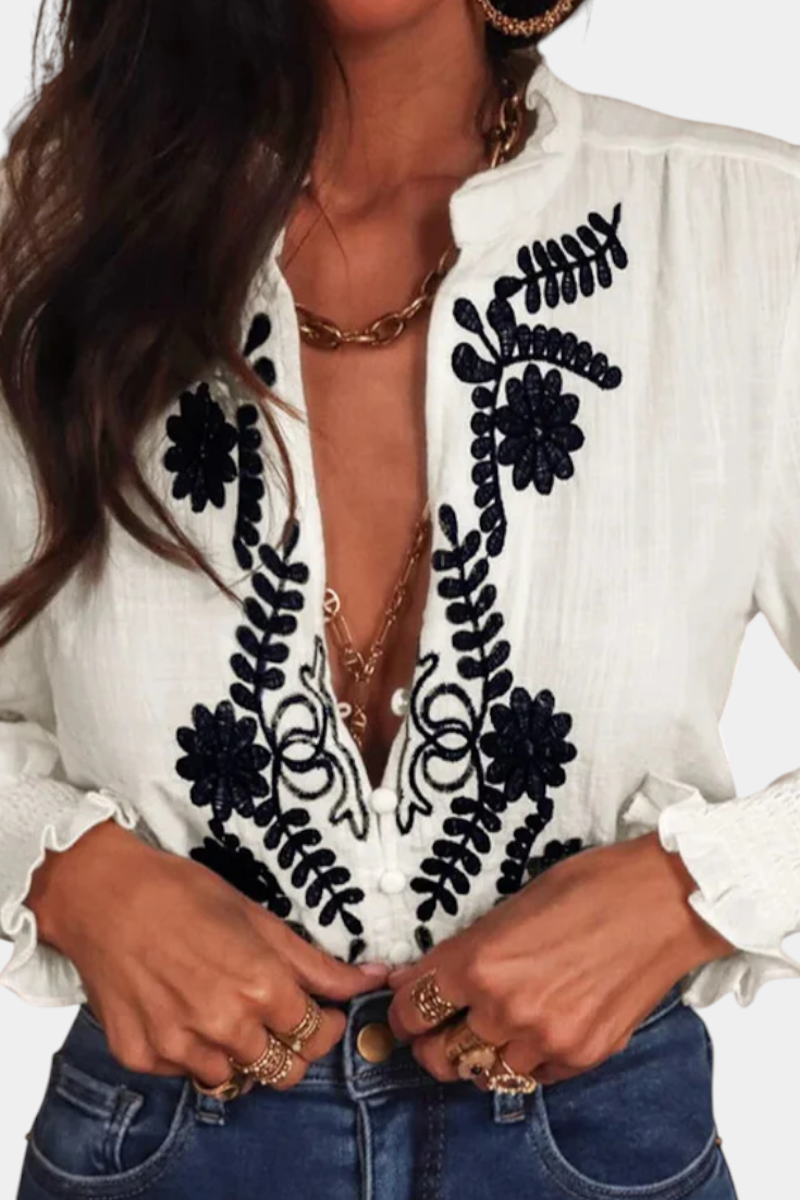 Sahara | Blusa Bordada Floral