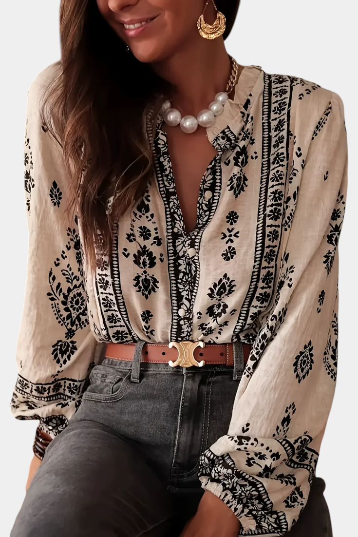 Wild Sage | Blusa Boho Estampada