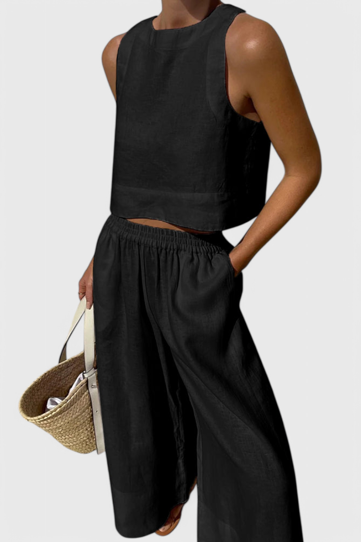 Avelina | Conjunto Minimalista Algodón y Lino