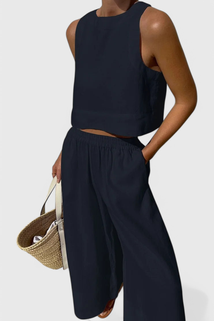 Avelina | Conjunto Minimalista Algodón y Lino
