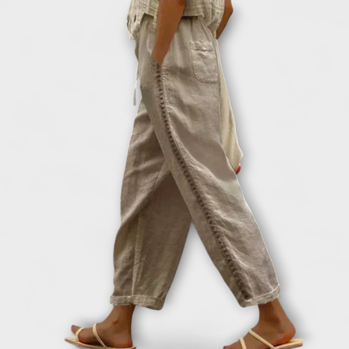 Isoldean | Pantalones de Lino